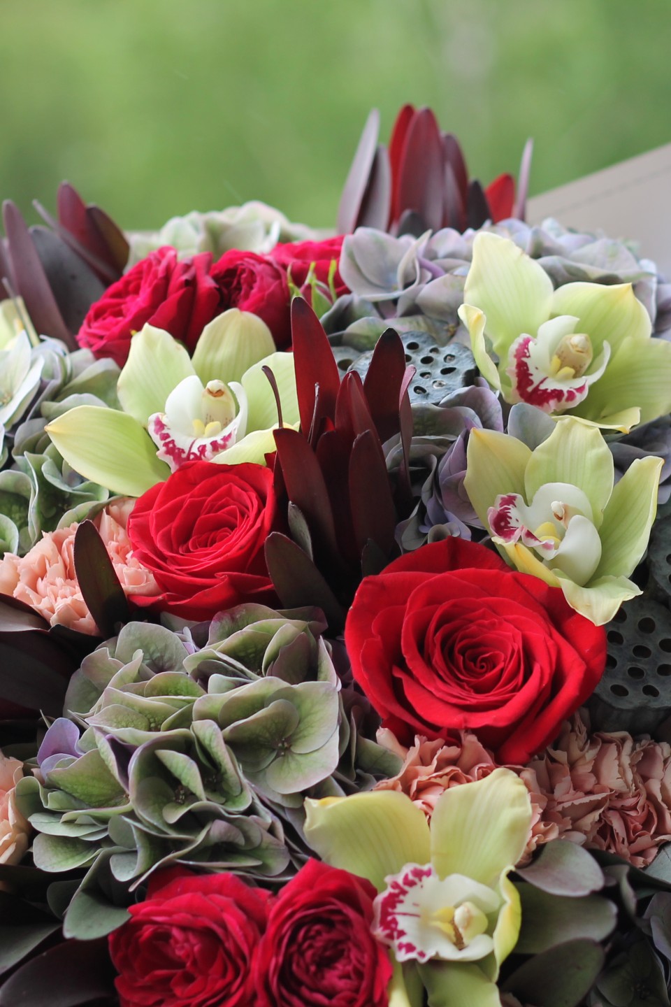 Букет мужской Мартель - с добавлением зелени