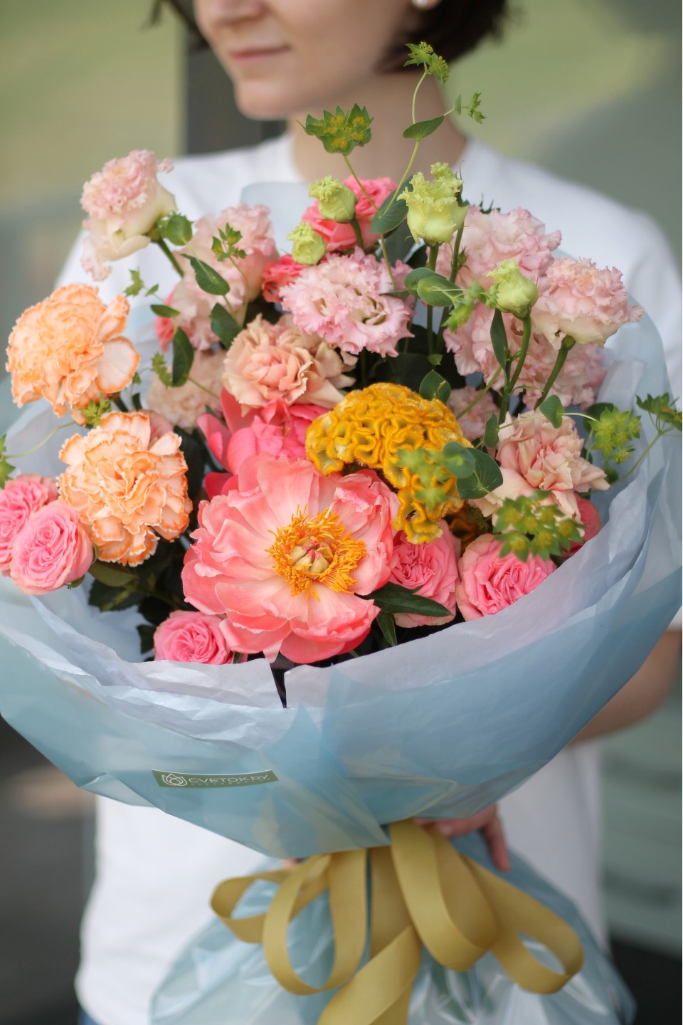 Букет Кэролайн - подарочное оформление