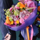 Букет Самба - с добавлением зелени - миниатюра 