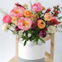 ЦВЕТОЧНАЯ ПОДПИСКА ХL (4 БУКЕТА НА 4 НЕДЕЛИ) - подарочное оформление - миниатюра