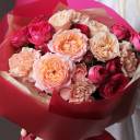 Букет Лилу - с добавлением зелени - миниатюра 