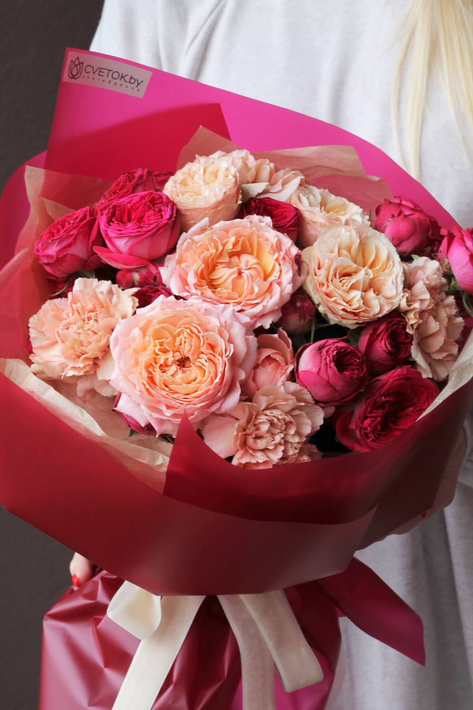 Букет Лилу - с добавлением зелени