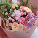 Букет Жожоба - с добавлением зелени - миниатюра 