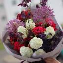 Букет Мадонна - с добавлением зелени - миниатюра 