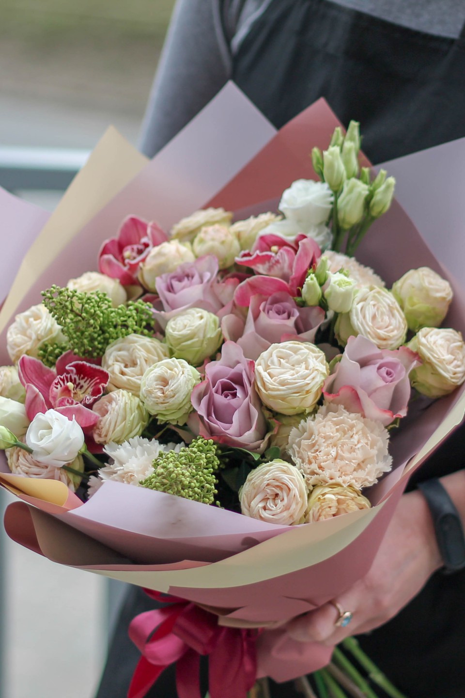 Букет Розовый закат