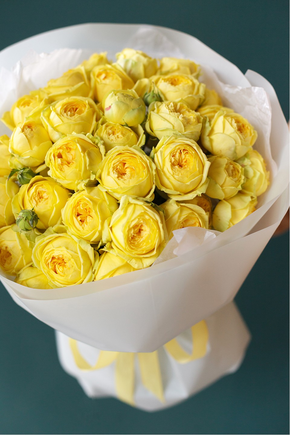 Букет Солнечная Иллиада - с добавлением зелени