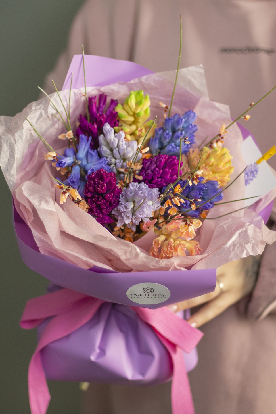 Букет Самоцветы - подарочное оформление