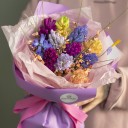 Букет Самоцветы - с добавлением зелени - миниатюра 