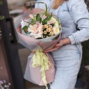 Букет Безе - с добавлением зелени - миниатюра 