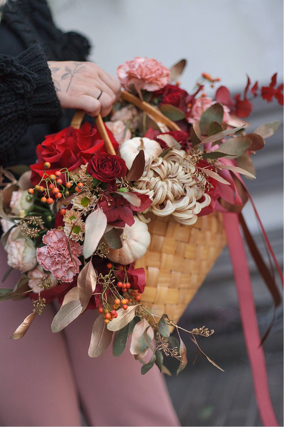 Корзина цветов Удовольствие 7