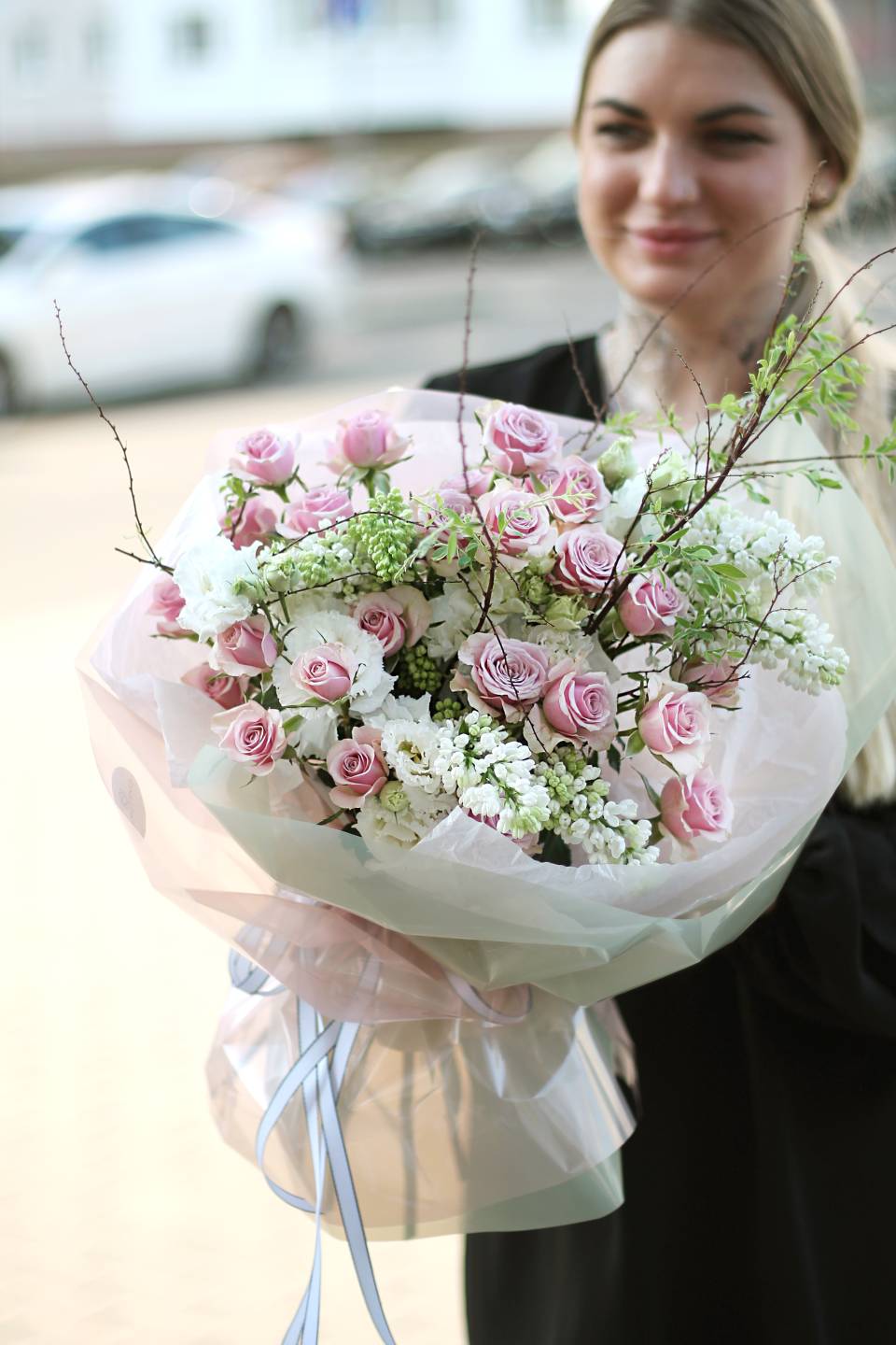 Букет Её дыхание - подарочное оформление