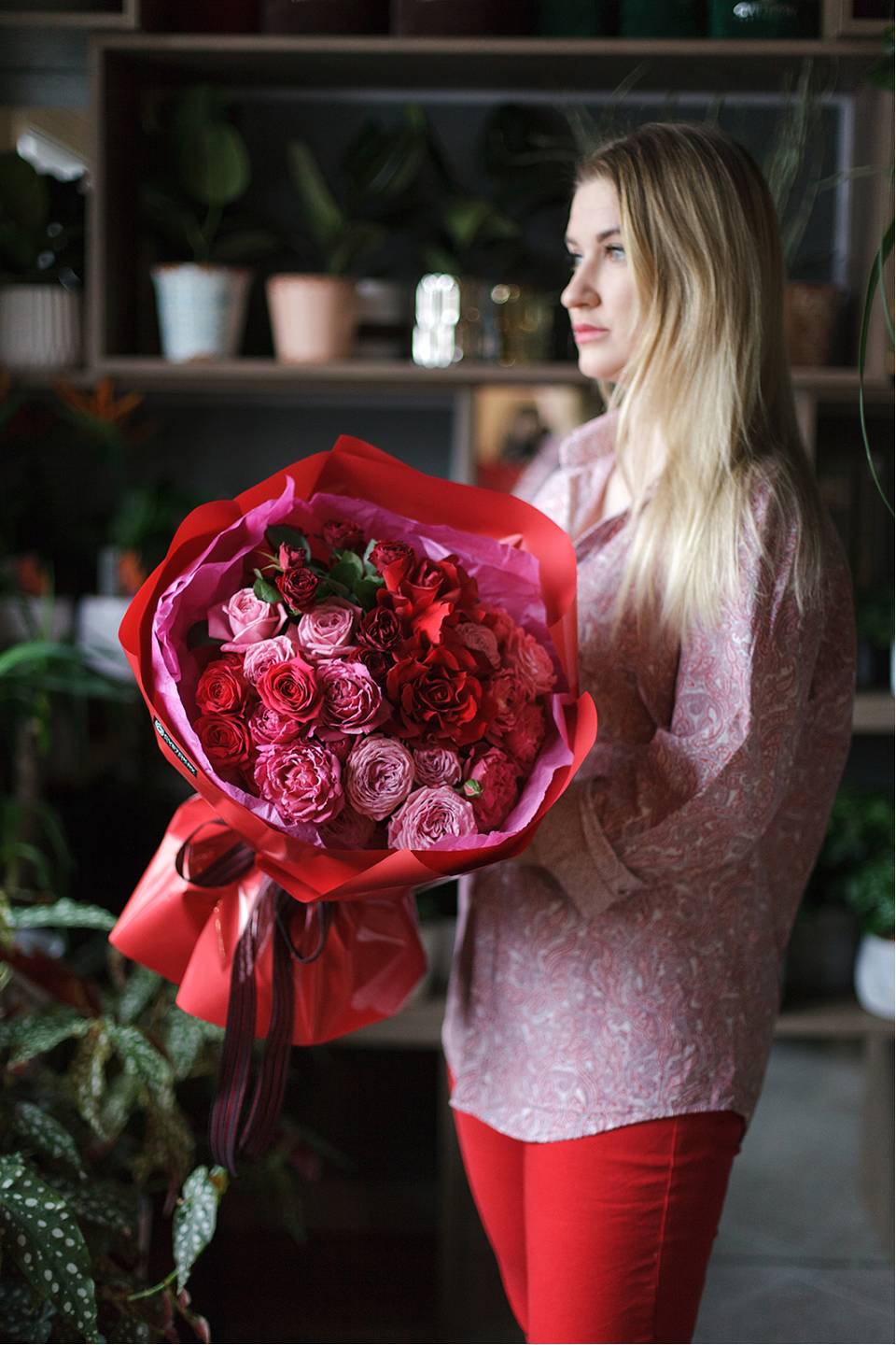 Букет Жгучие Чувства - подарочное оформление