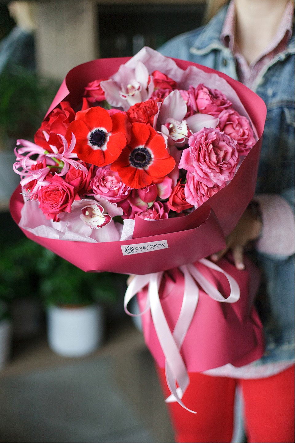 Букет Горячее Сердце