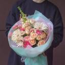 Букет Либерта - с добавлением зелени - миниатюра 