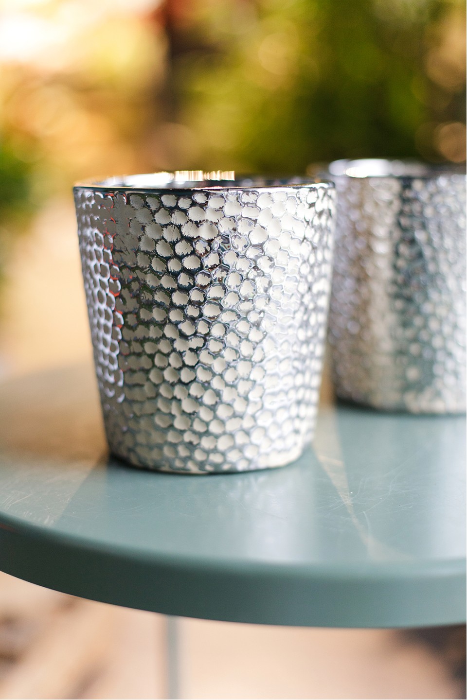 Кашпо серебро polnix Moon 14-13см