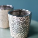 Кашпо серебро polnix Moon 14-13см - с доставкой по Минску - миниатюра