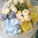 Букет Дорога с кипарисами - с добавлением зелени - миниатюра 