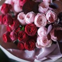 Букет Инь Янь - с добавлением зелени - миниатюра 