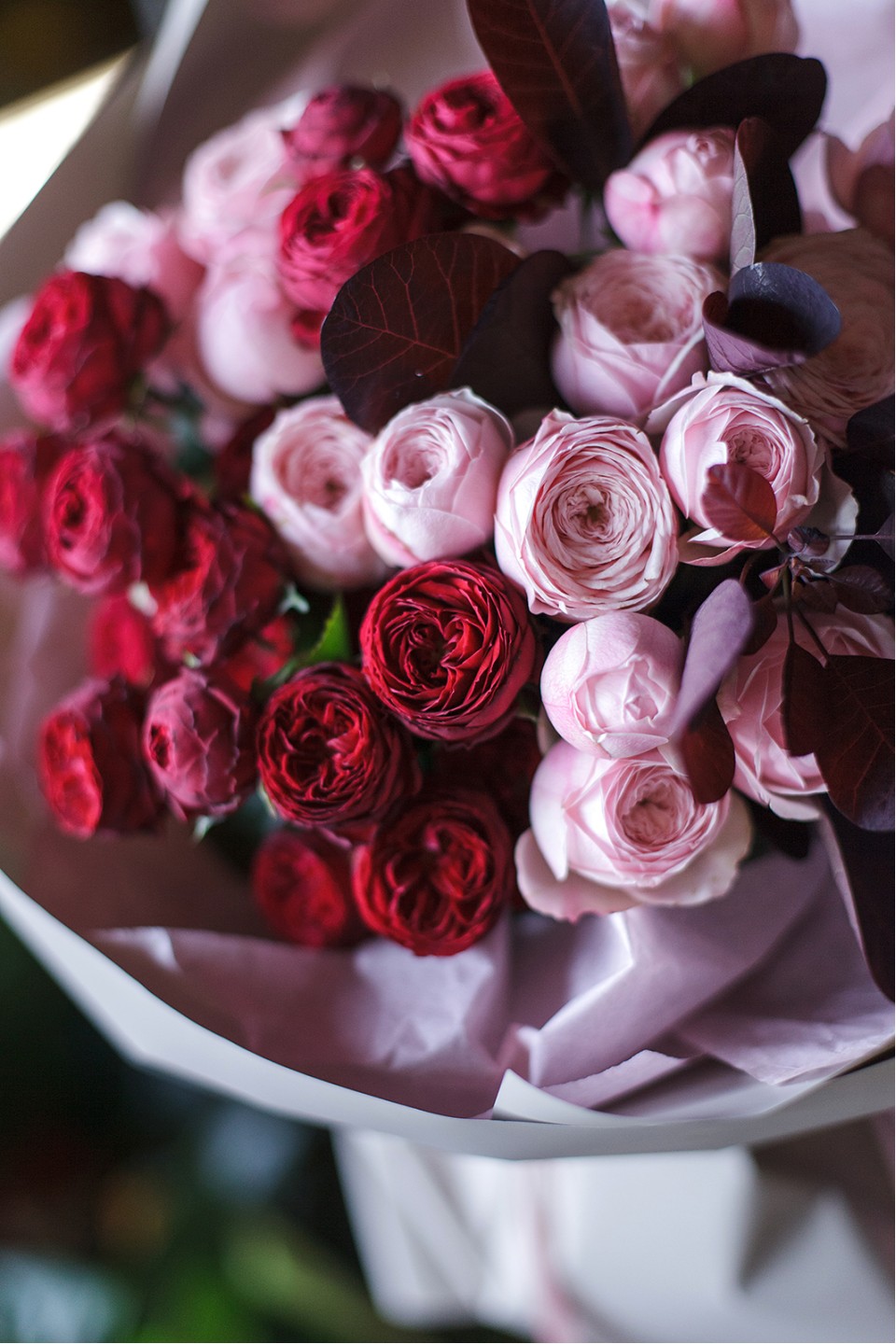 Букет Инь Янь - с добавлением зелени