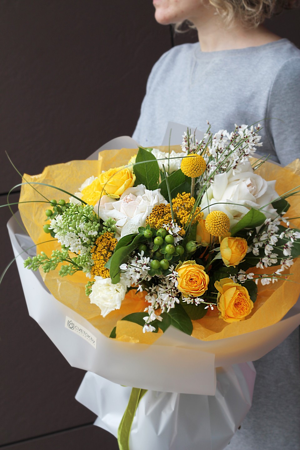 Букет Мое солнышко - подарочное оформление