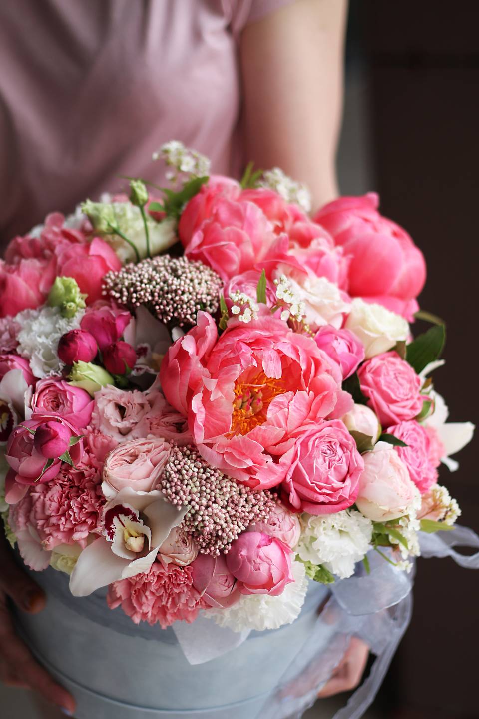 Коробка  Для тебя - с добавлением зелени