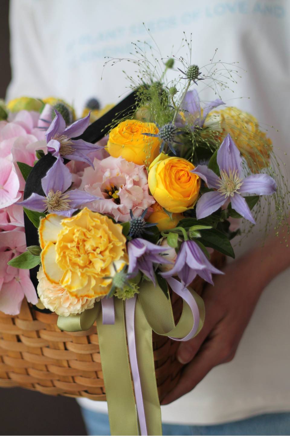 Корзина Фокстрот - с добавлением зелени