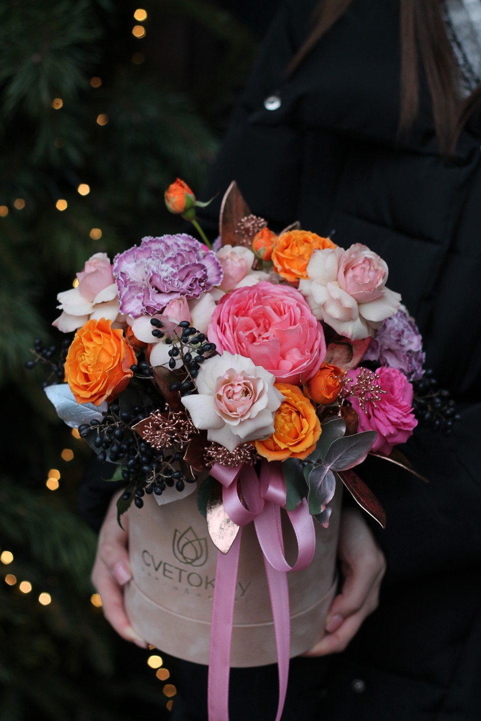 Коробочка Оливия - с добавлением зелени