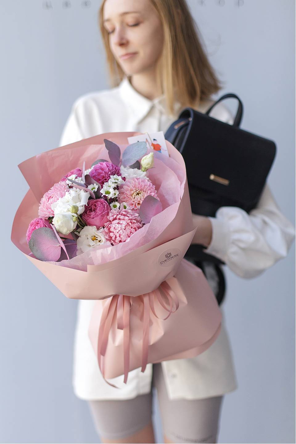 Букет Торжественный день - подарочное оформление