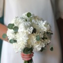 Букет невесты из гвоздик Чистота - быстрая доставка в Минске - миниатюра