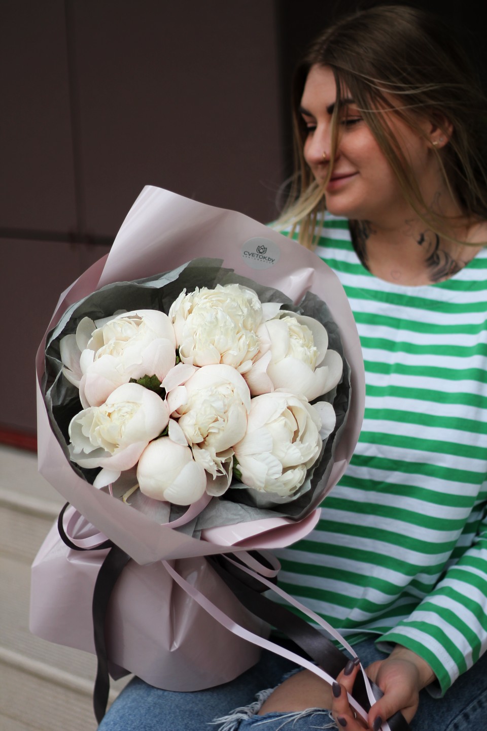 Букет Воздух лета - подарочное оформление