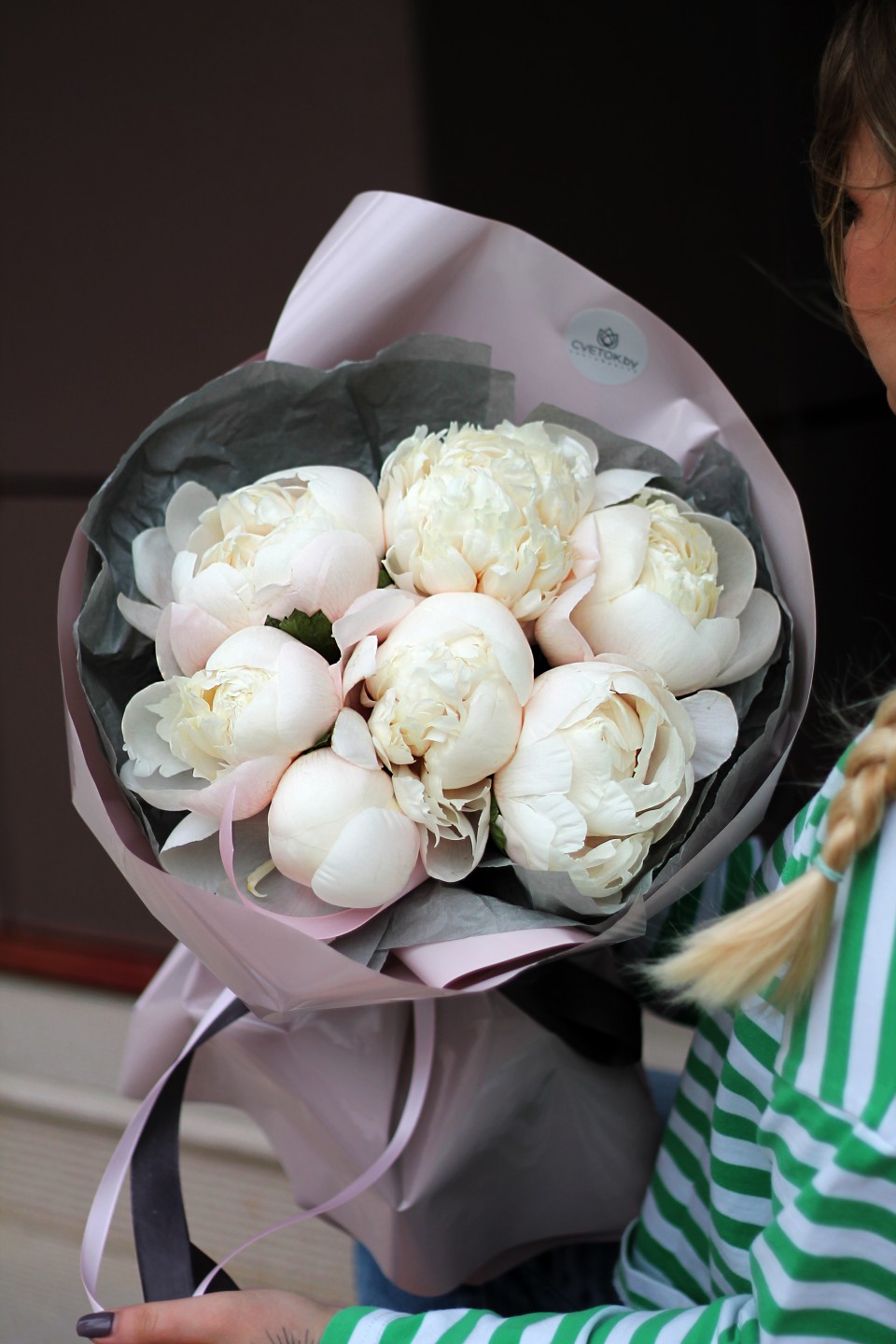 Букет Воздух лета - с добавлением зелени