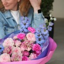 Букет Пейзаж Моне - с добавлением зелени - миниатюра 