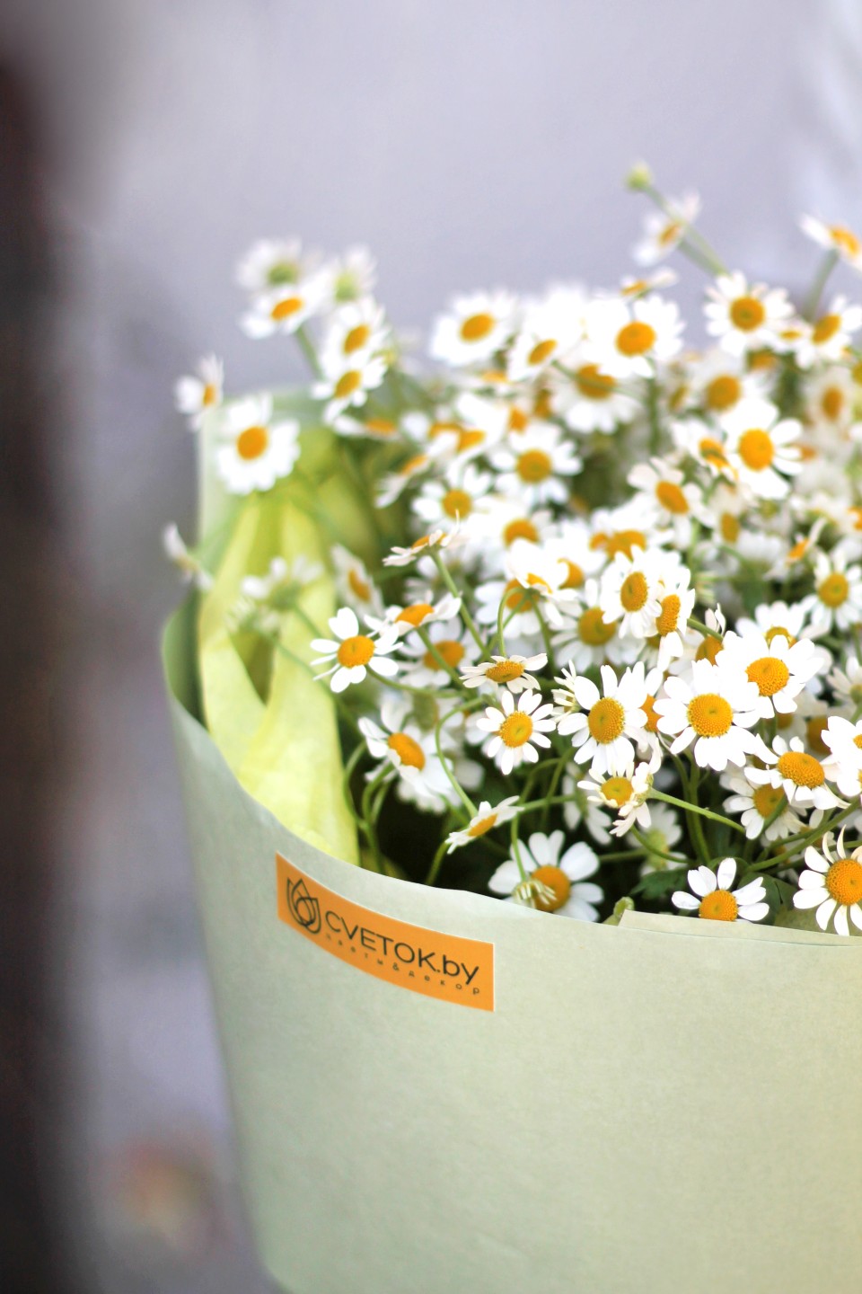 Букет Солнечный - с добавлением зелени