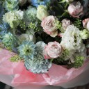 Букет Поющий дождь - с добавлением зелени - миниатюра 