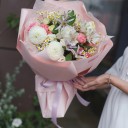 Букет Лимма - с добавлением зелени - миниатюра 