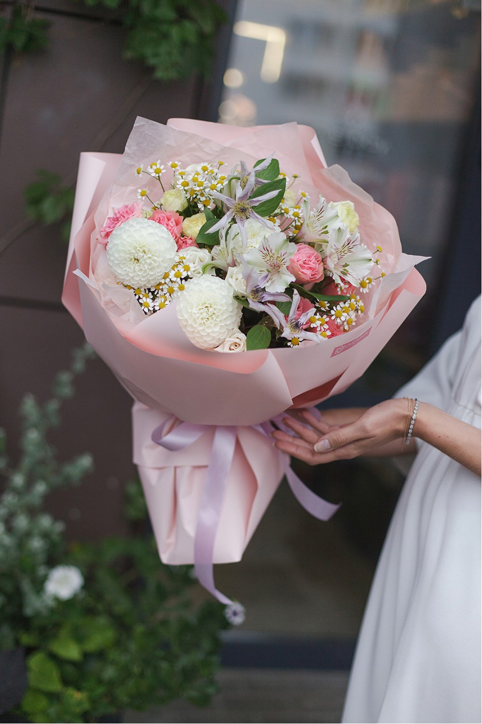 Букет Лимма - с добавлением зелени