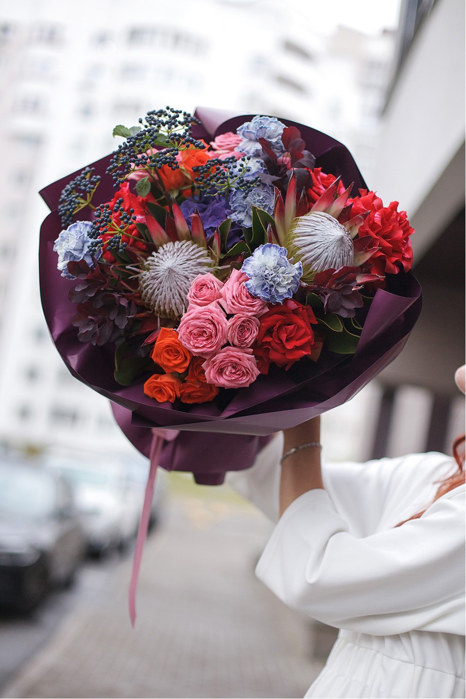 Букет Огни любви - быстрая доставка в Минске