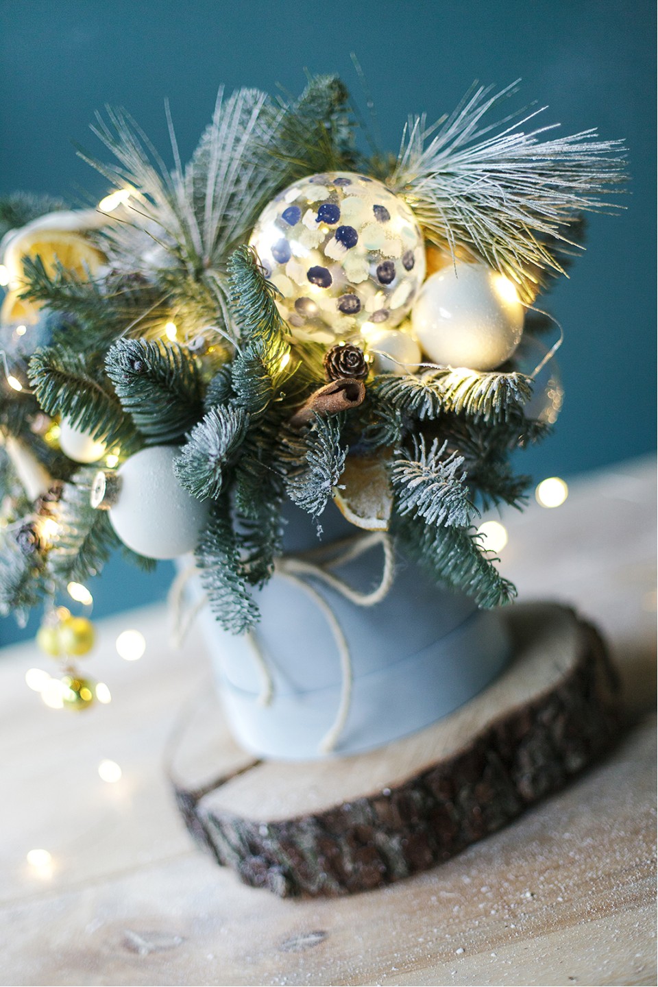 Композиция новогодняя Сияние - с доставкой по Минску