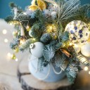 Композиция новогодняя Сияние - подарочное оформление - миниатюра