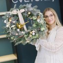 Венок новогодний Золотой снегирь - миниатюра