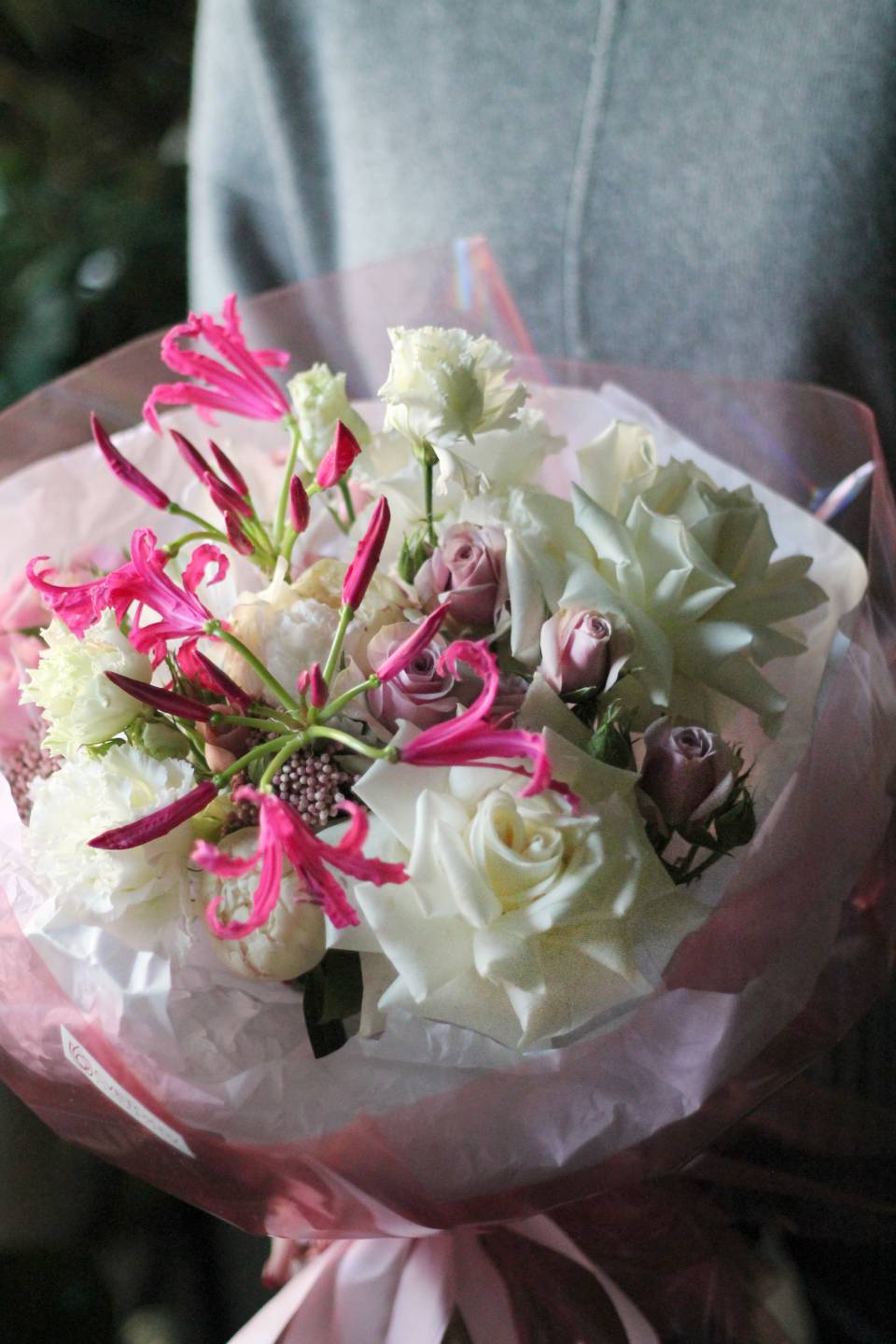 Букет Джейли - с добавлением зелени