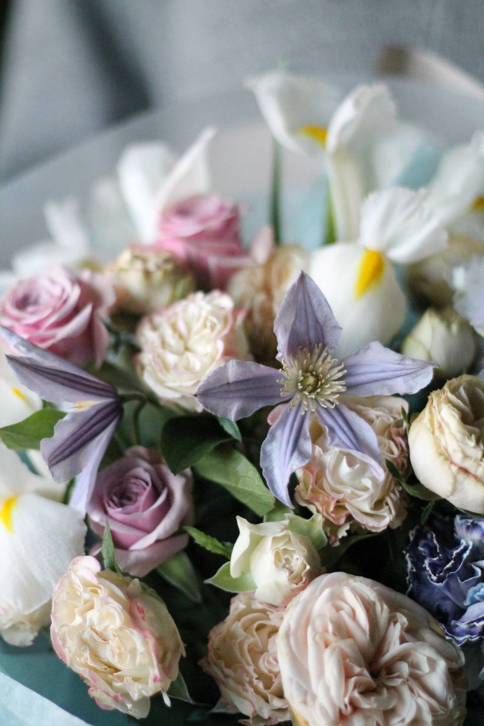 Букет Дория - с добавлением зелени