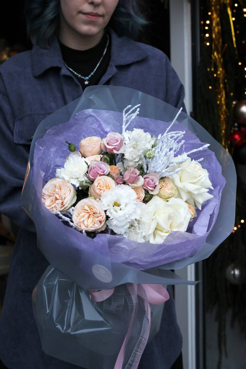 Букет Снежный вечер  - быстрая доставка в Минске