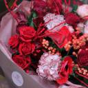 Букет Риана - с добавлением зелени - миниатюра 