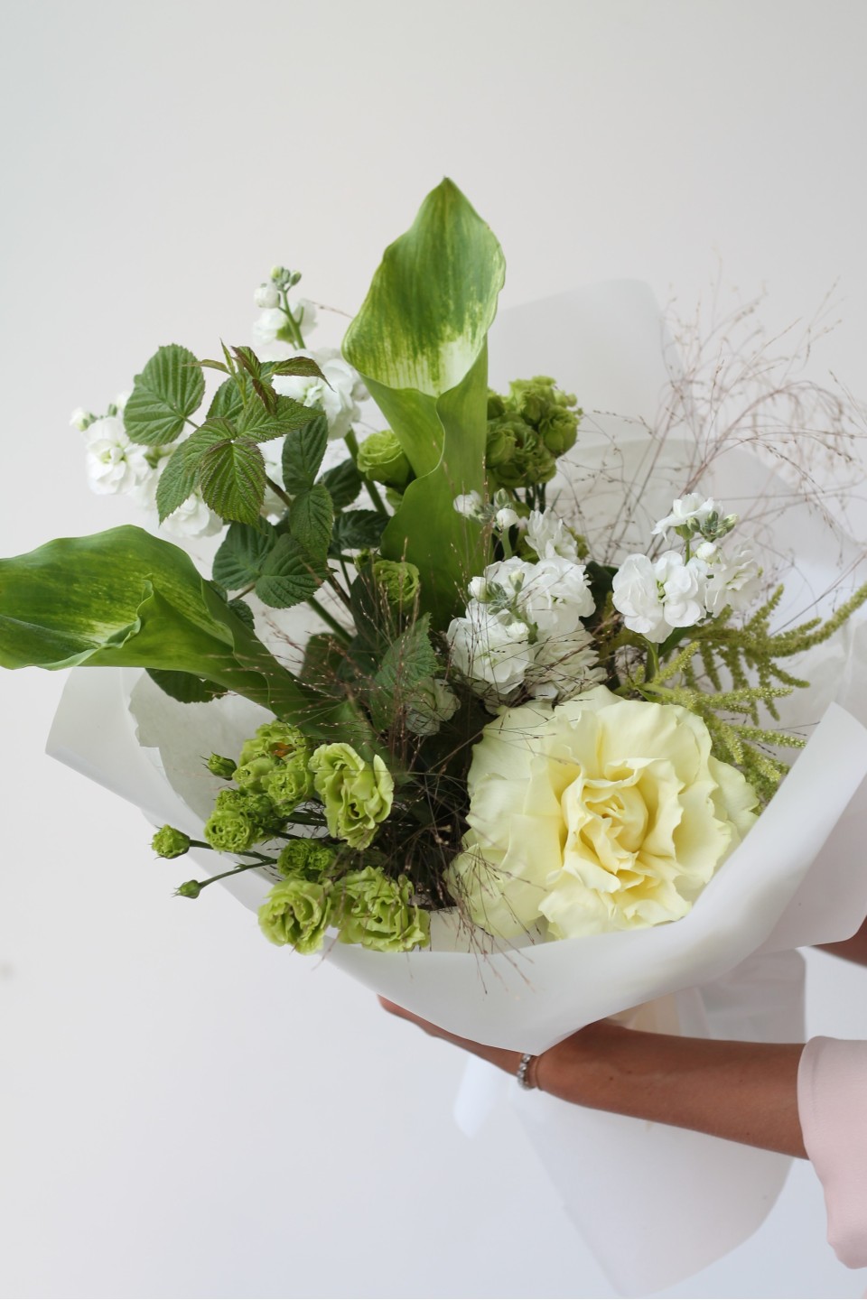 Букет Парадайс - с добавлением зелени