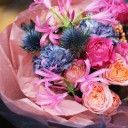 Букет Анжели - с добавлением зелени - миниатюра 