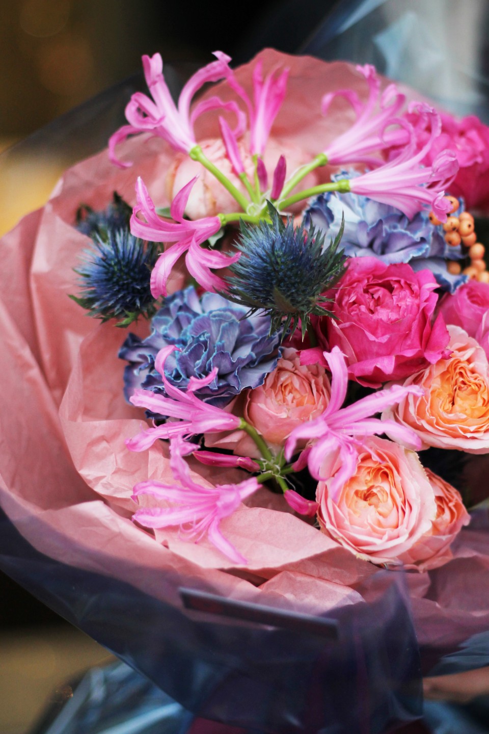 Букет Анжели - с добавлением зелени