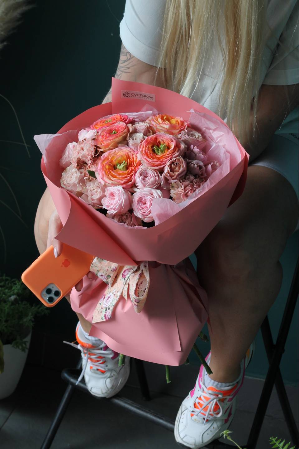 Букет Персик - с доставкой по Минску