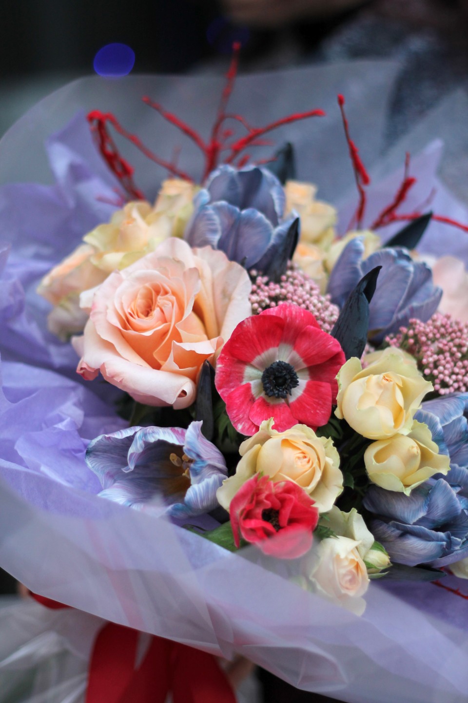 Букет Джероми - с добавлением зелени