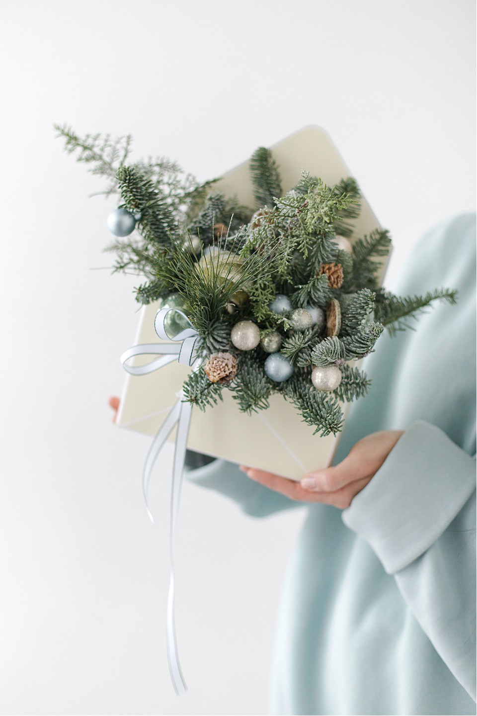 Конверт Зимний Праздник - с добавлением зелени